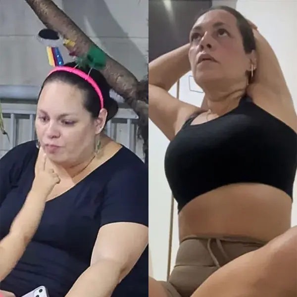 Márcia, antes e depois do Power Jejum