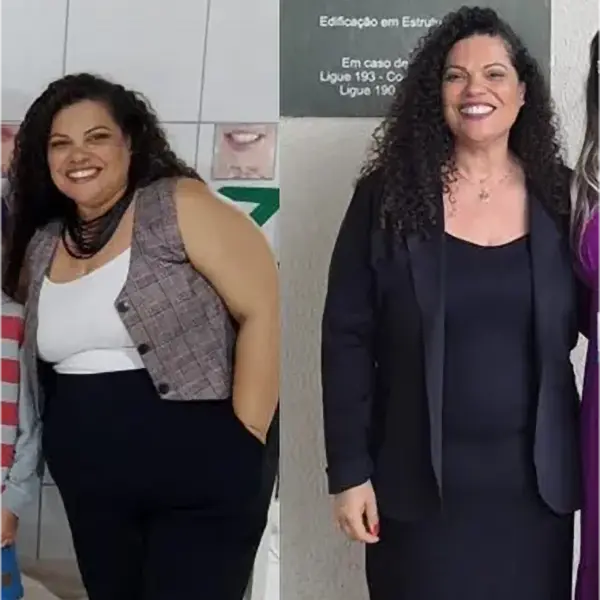 Giovana, antes e depois do Power Jejum